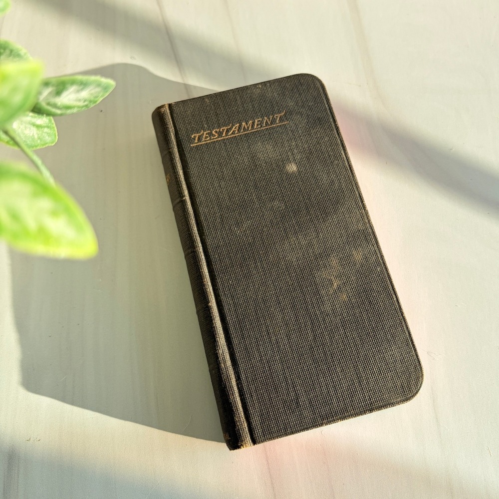 Antique 1905 New Testament Pocket Bible International Bible Agency Emerald 24mo